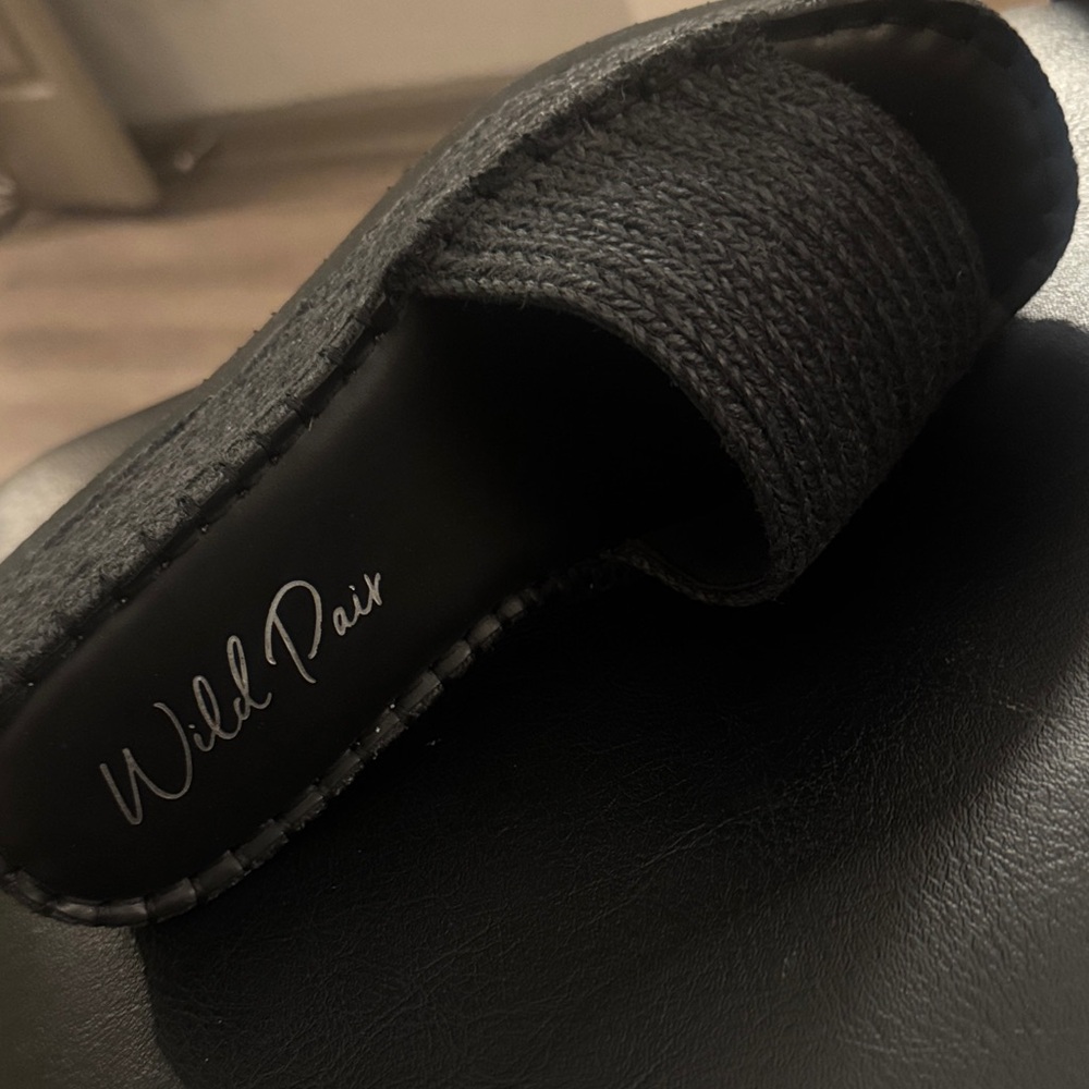 🔥Wild Pair Shermer Espadrille Slides Black Jute Size 8M🔥BRAND NEW NO BOX❣️ - Picture 9 of 16